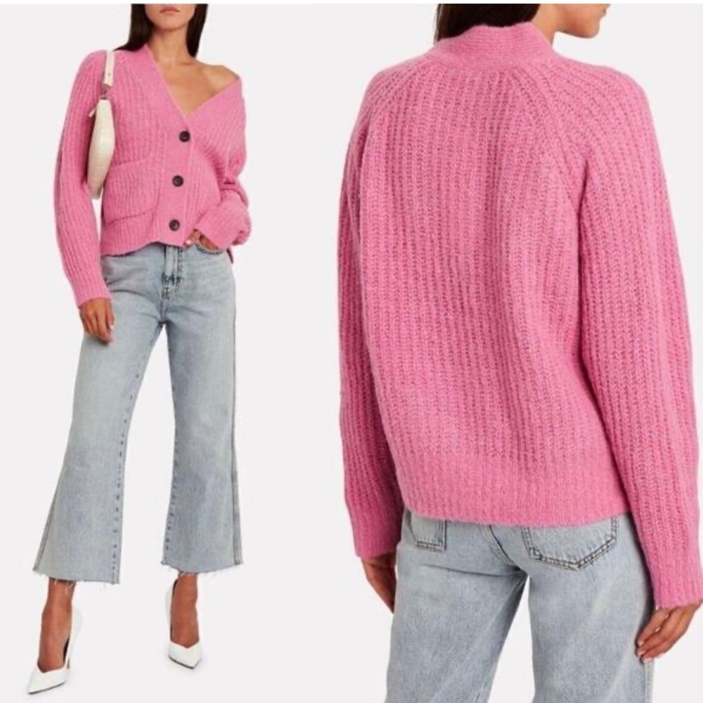 A.L.C. Cleveland Bubblegum Knit Cardigan, Sz Small - Picture 12 of 13